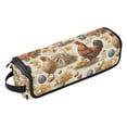 thumbnail image 2 of Hair Tool Organizer Bag with Heat Resistant Mat Removable Travel Storage Case for Hot Air Brushes Curling Irons Vintage Flowers and Hens, 2 of 8
