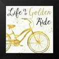 thumbnail image 2 of Pela Studio 15x15 Black Modern Framed Museum Art Print Titled - Golden Ride I, 2 of 5