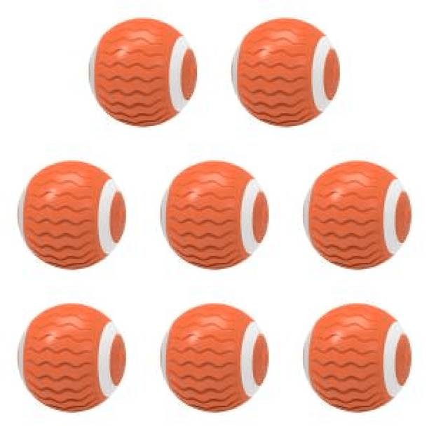 Pelota de juguete interactiva recargable por USB para mascotas, regalo de cumpleaños para cachorros, color naranja