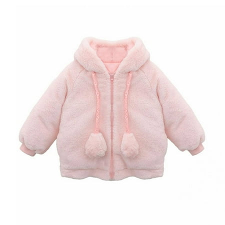 

GEZHEN Winter and Fall Little/big Kids Girls Closure Long Sleeve Colorblocked Bear Ears Hooded Zipper Jacket with Big Pockets Girls Basic Jacket Casual Style Rain Jacket Fashion