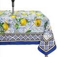 thumbnail image 1 of Waterproof Outdoor Tablecloth with Umbrella Hole for Rectangle Table 60x84inch Lemon Patio Table Cloth with Zipper, 1 of 5