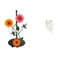 thumbnail image 1 of Elegante Portarrollos De Papel Higiénico Con Diseño De Hojas Verdes Y Un Mural De Girasoles, Ideal Para El Baño O La Habitación. Dispensador Vertical Antideslizante., 1 of 8