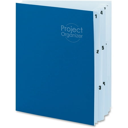 Smead Project Organizer, 10 Pocket Dividers, Letter Size, Navy/Lake Blue (89200)