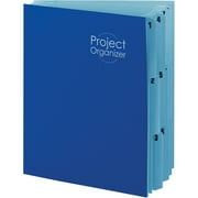 Smead 89200 Project Organizer Expanding File, 10 Pockets, Lake/Navy Blue