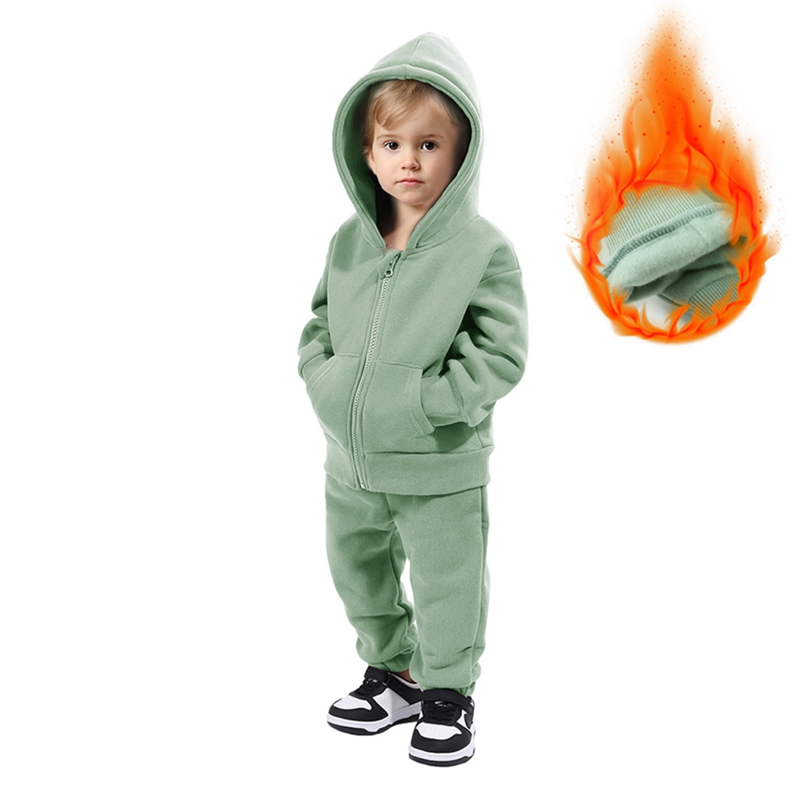 greenclothing ii kids 上下セット AWZXDE Childrens Sport Set Two Piece Clothes Hoodie And Pants