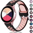 thumbnail image 1 of Compatible con Samsung Galaxy Watch 4 Band/Active 2 Watch Bands 44mm 40mm, Watch 4 Classic Band 46mm 42mm/Watch 3 Band 41mm, 20mm Silicona suave deportiva B, 1 of 5