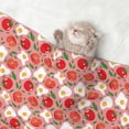 thumbnail image 2 of Pofeuu Tomatoes Print Puppy Blanket,Dog Blankets,Pet Blanket Cozy Cat Blankets for Indoor Cats, Fuzzy Pet Blanket for Kitten Doggy Dog Blankets-Large, 2 of 8