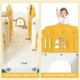 thumbnail image 6 of Towallmark 8 in 1 Toddler Slide, Indoor Playground, Toddler Playset with Basketball Hoop, Climber, Crawling Tunnel, Telescope and Toy Storage for Indoor Outdoor Use, 6 of 8