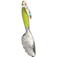 thumbnail image 4 of Dexas Spoon And Strain Pinzas Ranuradas De Acero Inoxidable Mangos Verdes, 4 of 5