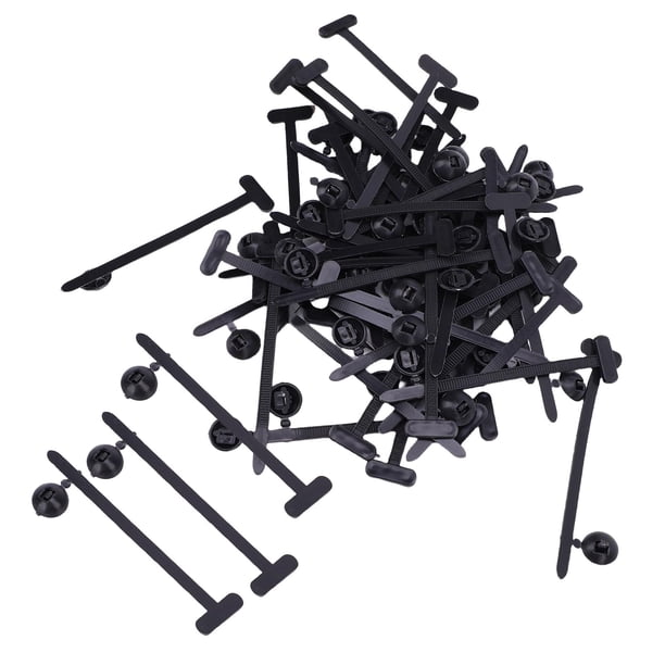 Clip De Brida Para Cables Automotriz, Resistente, 50 Piezas, Hebilla De Brida Para Cables Universal Autoblocante De Plástico Resistente, A Prueba De Golpes Para Electrónica