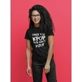 thumbnail image 2 of Once You K Pop You Can't Kstop Women Black T-Shirt, Female Small, 2 of 4