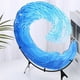 thumbnail image 3 of Acrylic Wave Sculpture Wave Desktop Blue Flower Statue Bedroom Home Gift Ornaments Decoration 30 X 30cm, 3 of 5