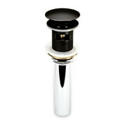 Luxier DS02-TO-V 1 5/8" Bathroom Faucet Vessel Vanity Sink Pop Up Drain Stopper With Overflow Oil Rubbed Bronze