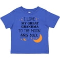 thumbnail image 3 of Inktastic I Love My Great Grandma to the Moon and Back Boys or Girls Toddler T-Shirt, 3 of 5