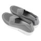 thumbnail image 4 of Zapatos casuales transpirables para mujer, suela gruesa gris, sin cordones, para caminar, deportes, gris 37, 4 of 15