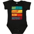thumbnail image 3 of Inktastic Rowing Team Eat Sleep Row Repeat Boys or Girls Baby Bodysuit, 3 of 5