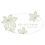 Weddingstar 1001-18-c12 Autumn Leaf Large Cling- Willow Green