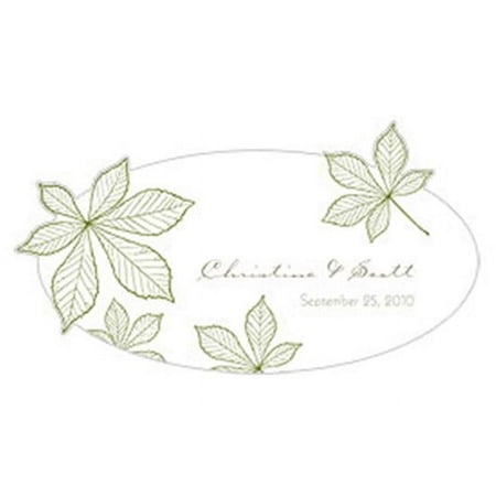 Weddingstar 1001-18-c12 Autumn Leaf Large Cling- Willow Green