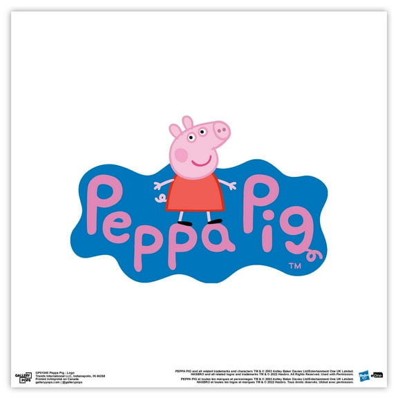 Gallery Pops Peppa Pig - Logo Wall Art