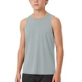 thumbnail image 5 of Asxite Toddler Tank Top Solid Color Sleeveless Crew Neck Breathable Active Summer Blouses 5-15Y, 5 of 7