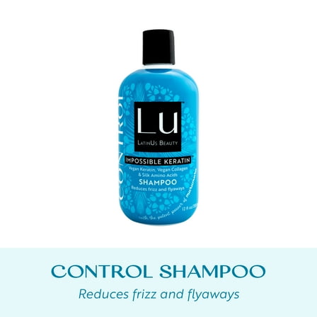 Lu by LatinUs Beauty Control Shampoo, Anti-Frizz, Tame and Sleek, 12 oz