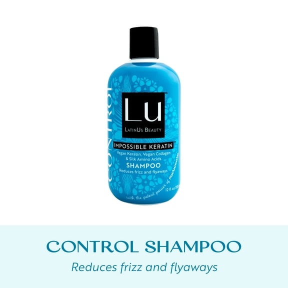 Lu by LatinUs Beauty Control Shampoo, Anti-Frizz, Tame and Sleek, 12 oz