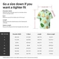 thumbnail image 7 of Fotbe Avocado print Short Sleeve Button Down Shirts for Men Casual Summer Beach Wrinkle Free Shirt-Small, 7 of 7