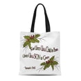 thumbnail image 1 of NUDECOR Sac Fourre-Tout en Toile Baies Vertes Noël d'Isaiah Feuilles de Houx Rouge Sac à Provisions Réutilisable, 1 of 1