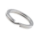 thumbnail image 4 of 5 llaveros de titanio con aro dividido de doble bucle. Plata 18mm, 4 of 8