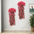 thumbnail image 6 of Hiroekza Violet & Vine Artificial Hanging Flowers Garland Faux Flower for Home Garden Outdoor, Wedding Decorations, UV Resistant Plastic Faux Hanging Flowers Hot Pink, 6 of 7