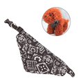 thumbnail image 3 of Perro ajustable bandana triangular gato impreso babero bufanda collar (negro M) Tmvgtek Para estrenar, 3 of 8