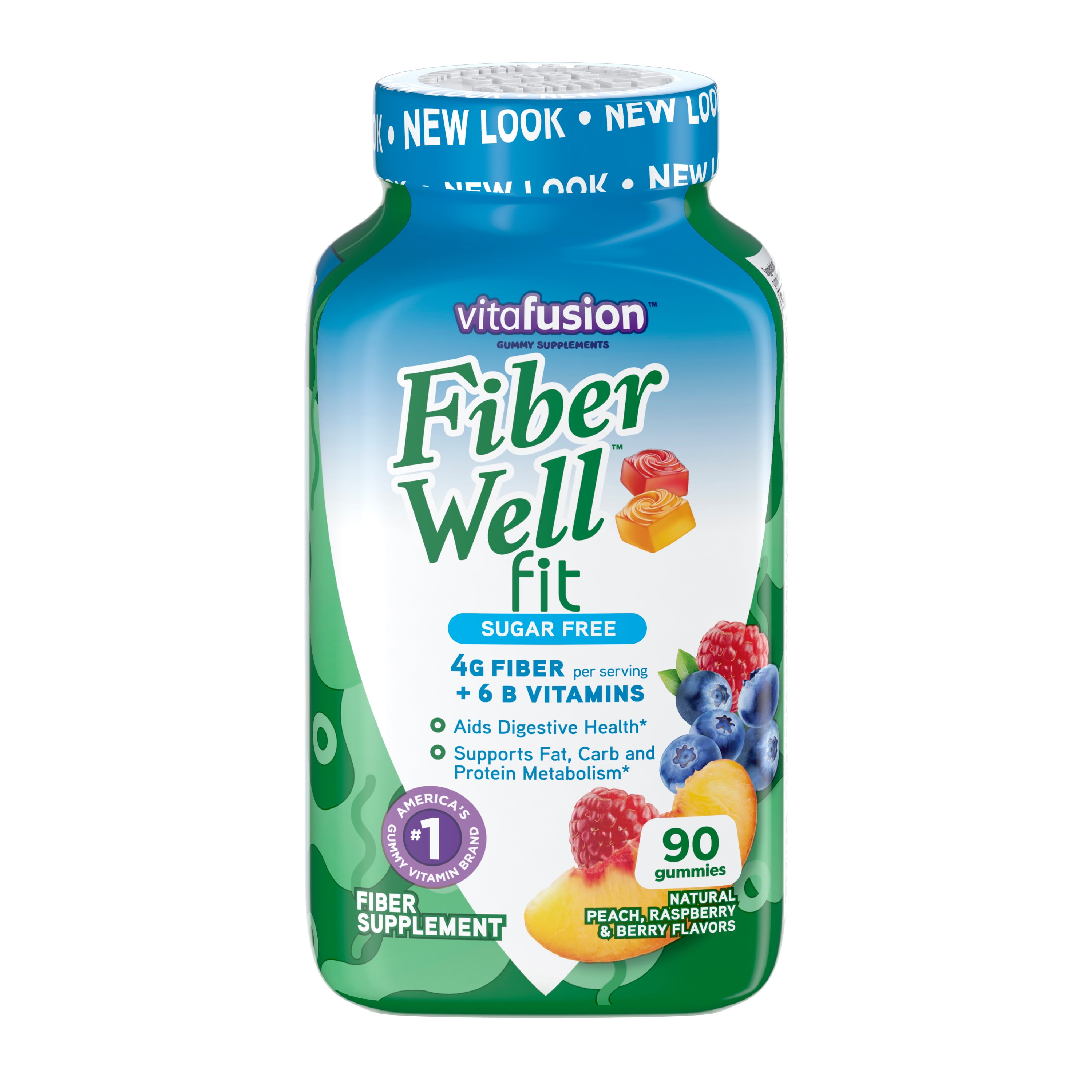 Vitafusion Fiber Well Fit Gummies Supplement, 90 Count (Packaging May