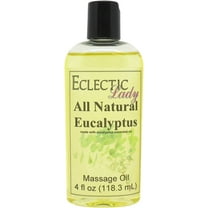 Eucalyptus Massage Oil by Eclectic Lady, 4 oz, Sweet Almond Oil and Jojoba Oil