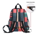 thumbnail image 5 of FORMRS Kids School Backpack with Front Zippered Pocket 12" Student Travel Daypack, Red Teal Plaid, 5 of 6