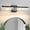 Black, variant on KAISITE Modern Black Bathroom Light Fixtures 24 inch Dimmable Metal Wall Sconce over Mirror LED Vanity Light for Restroom Mirror 3000K Warm White Light