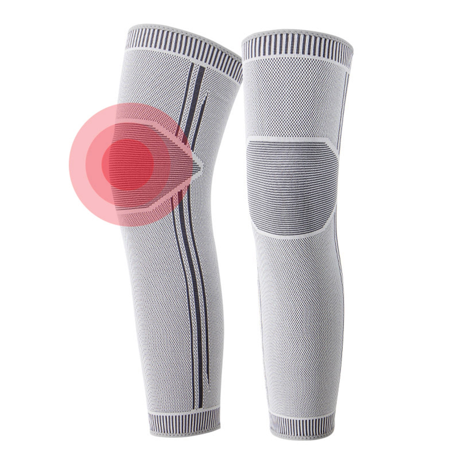 Self-Heated Knee Brace for Men & Women Protection Wormwood Hot Compression Windproof Leg-Warmers Unisex Footless Elderly Cycling Kneepads