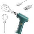 thumbnail image 1 of Batidora de mano eléctrica portátil inalámbrica BR Batidora de huevos recargable por USB Rojo Verde, 1 of 5