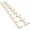 thumbnail image 6 of Ekena Millwork 47"H x 1/4"T Pandora Adjustable Wood Decorative Slat Wall Panel Kit, Birch (contains 16 Slats + 1 Straight Edge Starter Slat), 6 of 16