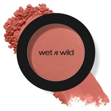 Wet n Wild Color Icon Blush Makeup, Infused with Jojoba Oil, Bed of Roses, 0.21 oz