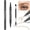 BR 01 Light Brown, variant on Curved Eyebrow Pen - Eyebrow Pencil, Brow Pencil 2-in-1 Dual-Ended Microblading Eyebrow Pen with Curved Tip and Precise Brush-Tip, Brow Pen for Natural Hair-Like Brows, Last All-Day