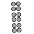 thumbnail image 4 of Worgeous 12 Pcs  Car Speaker Mesh Cover Grill Guard Decorative Circle Grille Protector Cover Tool Speaker Mesh For Car Black, 4 of 8