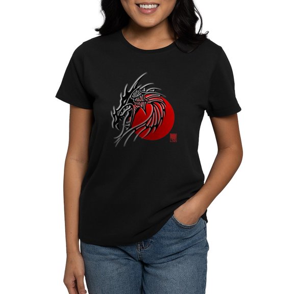 CafePress - Chinese Zodiac Dragon Women's Dark T Shirt - Women's Traditional Fit Dark T-Shirt