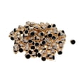 thumbnail image 2 of 100Pcs Tapas de extremos de cordón de plástico Gorra de borla - Cordón de cuero Hebilla Accesorios de joyería para joyas con borlas y Kumihimo - 12mm Macarena Media tapa de cuentas de campana redonda, 2 of 8