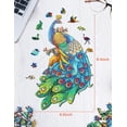thumbnail image 2 of Rompecabezas HUOGUO Mysterious Peacock Animal 96 piezas, 2 of 5