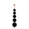 thumbnail image 2 of Mauli Jewels 1.00 Ct - 4.00 Ct Round Natural Black Diamond Five Stone Prong Set Black Rhodium Plated Pendant Necklace In 14K Solid Rose Gold With 18 Box Chain|Silver Chain, 2 of 5