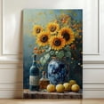 thumbnail image 4 of Sunflower Flower Canvas Wall Art 8x12 inches - Vintage Botanical Sunflower Flower Canvas Artwork Rustic Floral Wall Decor for Home, 4 of 5