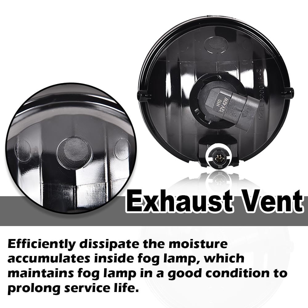 PIT66 Pair Bumper Fog Lights Fit for 2005-2011 Toyota Tacoma/2004-2006 Solara/2008-2015 Sequoia/2007-2013 Tundra Fog Lamps w/Bulb/Switch Smoke Lens