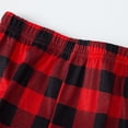 thumbnail image 6 of Penkiiy Family Christmas Pjs Matching Sets Parent-child Attire Christmas Suits Patchwork Plaid Printed Homewear Round Neck Long Sleeve Pajamas Two-piece Sets Black Christmas Pajamas 10-11 Years, 6 of 7