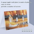 thumbnail image 4 of 2 Gang Light Switch Cover Plate Ducks in Boat on River Wall Plate Decorate Electrical Outlet Cover Plates 4.56”x4.48”, 4 of 8