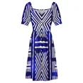 thumbnail image 6 of Blue African Mud Cloth Design Sleeveless Dress Party dresses Female clothing women's summer dresses 2024 dress, 6 of 7